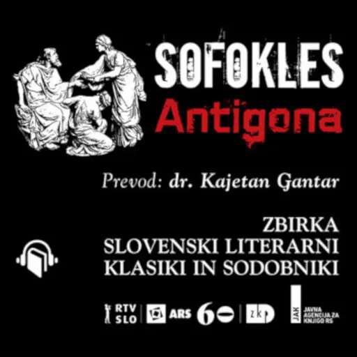 book cover for Antigona
